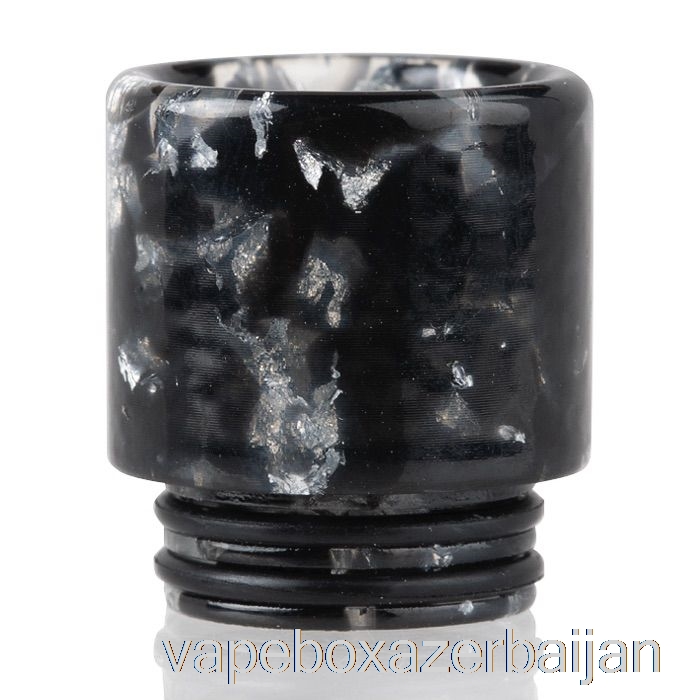 Vape Azerbaijan 810 Sequins Resin Drip Tip Black Silver